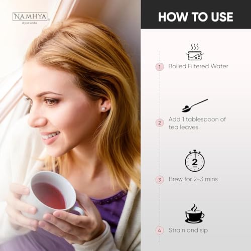 Namhya Diabetic Care Herbal Tea | Ayurvedic Blend with Paneer Dodi Bitter Melon Guduchi & Herbs | Supports Blood Sugar Balance | Boosts Immunity & Digestion | 25 Tea Bags 25 Cups