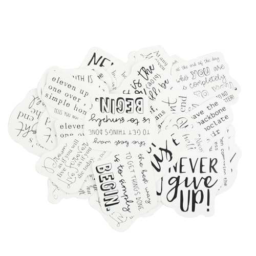 46Pcs Motivational Scrapbooking Stickers, Inspirational Quot