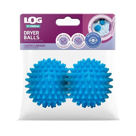 Esfera de PVC para Secar Roupas, Pacote com 2 unidades, Linha Log, Ordene, Azul
