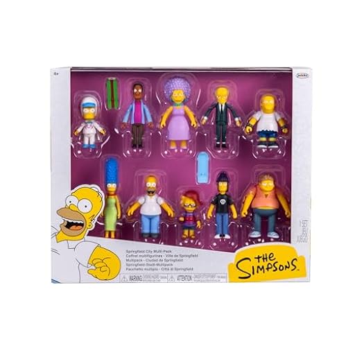 The Simpsons – Licencia Oficial – Jakks Pacific – Juego de Figuras Springfield de 6,5 cm – Mini Personajes de la Serie de televisión Les Simpson – Colección de Dibujos Animados – Juego imaginativo | Ya disponible en tu tienda friki favorita! En mundofriki.es!