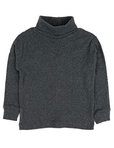 Image of Leveret Girls Boys & Toddler Solid Turtleneck 100% Cotton Kids Shirt (2 Toddler-14 Years) Variety of Colors
