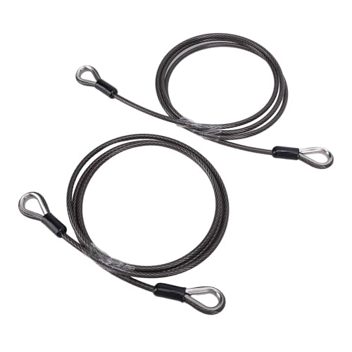 Cable de elevación de puerta trasera de remolque resistente con clip metálico 7