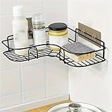Boniry Metal Bathroom Organiser Without Drill Bathroom Corner Shelf Adhesive Stand for Corner Rack for Bathroom, Shampoo Holder Multipurpose Bathroom Shelf (1 Pcs Corner)