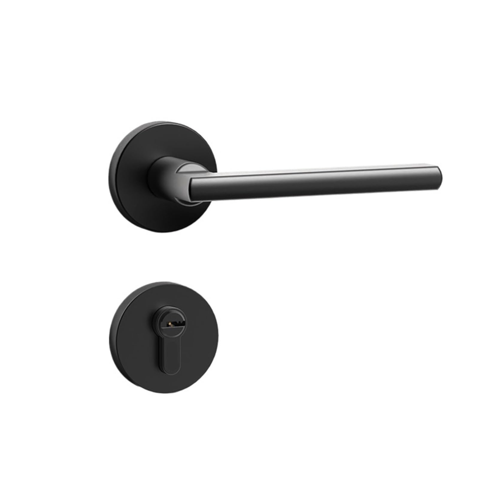 Serrure de porte en bois massif silencieuse sans clé en aluminium blanc