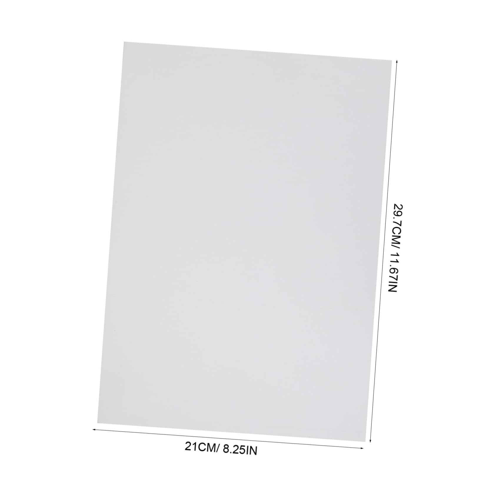 Papier D'étiquettes Imprimables A4 Blanc 100 Feuilles Autocollantes | Application et Retrait Faciles, Compatible Impression Variée, Formats DIY