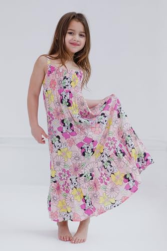 Disney Minnie Mouse Floral Girls Smocked Maxi Dress Little Kid to Big Kid Sizes (4-14-16)4