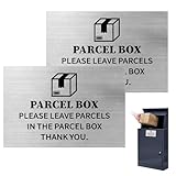 Autocollants De Logo D'emballage,2 PCS 10 * 15CM Panneaux Autocollants pour Boîte Aux Lettres Décoration De Boîte Express Résistant Aux Intempéries pour Maison Bureau Magasin Intérieur et Extérieur
