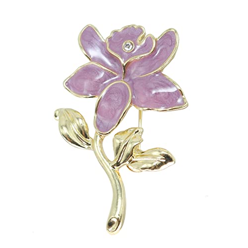 Image of Enamel Daisy Flowr Brooch Pin,Cute Sun Flower Suit Lapel Pin Plant Gladdon Flower Coat Pin Clothes Accessories Wedding Party Jewelry for Women Girl