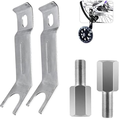 YTKD Axle Extenders for traiing Wheels,Stabiliser Extension Bolts for 12,14,16,18,20,22,24inch Kids Bike/Mountain Bike Cover