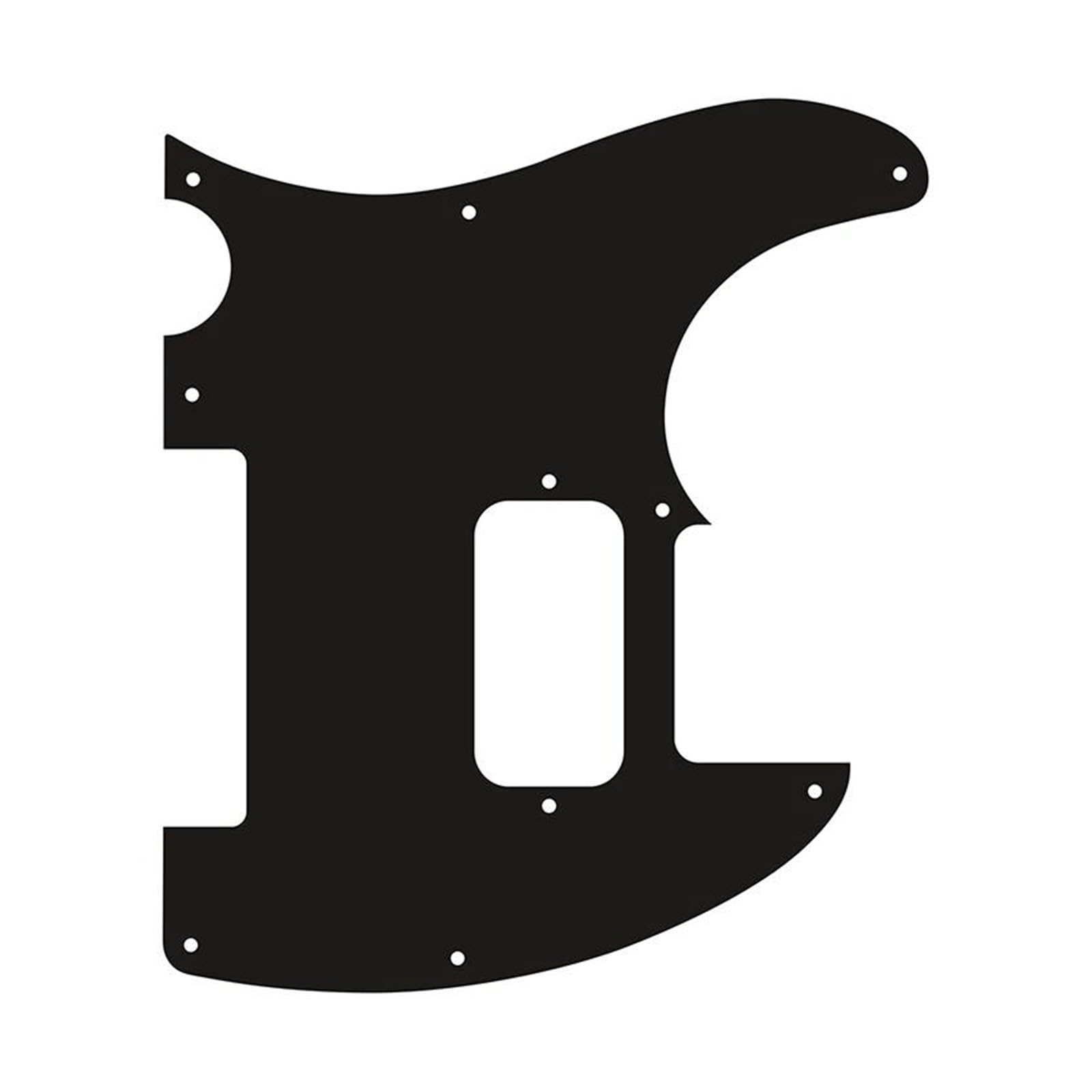 maskownica do gitary Dostosuj części do gitary leworęcznej Standard Series Pickguard Matowa czerń