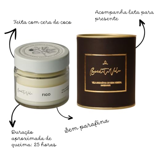 Vela aromática Figo 145 g - Bendita Vela