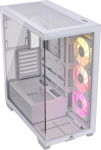 CORSAIR（コルセア） PCケース ミドルタワー 3500X ホワイト Amazon | CORSAIR 3500X Tempered Glass ミドルタワーPCケース