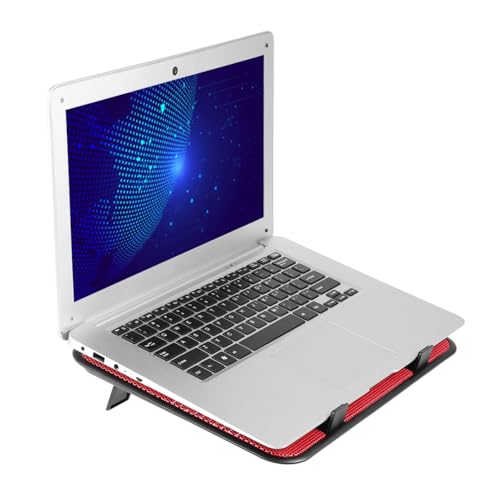 Base refrigerante para portátil UKCOCO con doble ventilador USB miniatura 1