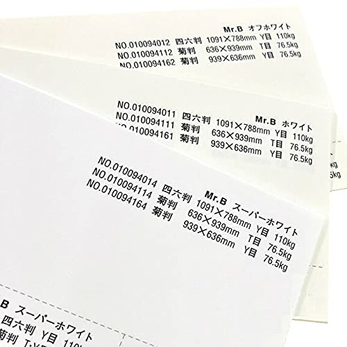紙もの★Bページ Amazon.co.jp: Mr.B 180kg オフホワイト B5 100枚 : ホビー