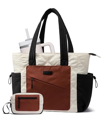 LOVEVOOK Tote Bag for Women, Puffer Bag and Work Bags...