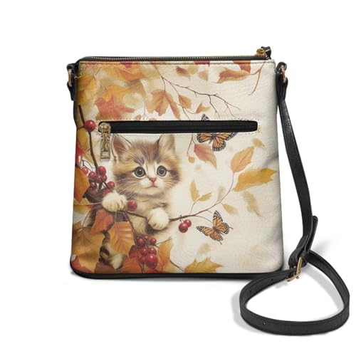 Image of Leather Purses for Women, Leather Hobo Bags for Women Travel Sling Purse Triple Zippered Pockets Shoulder Bag