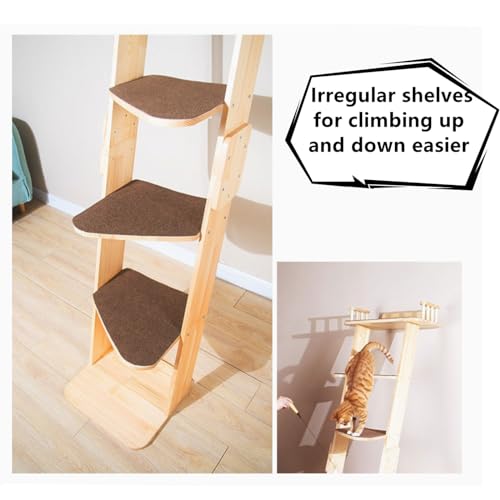 Torre para gatos de madera 70" y 6 niveles miniatura 3