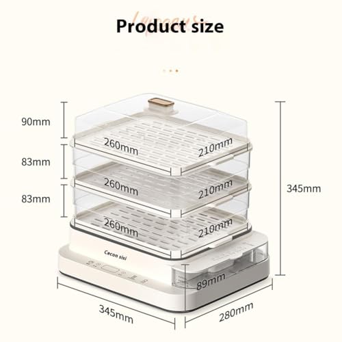 Cuiseur vapeur alimentaire 18 L programmable 800 W - 8