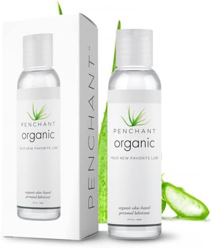 Penchant - Organic Aloe Vera Lube, Natural Moisturizing Lubricant Gel for Men, Women & Couples 4oz