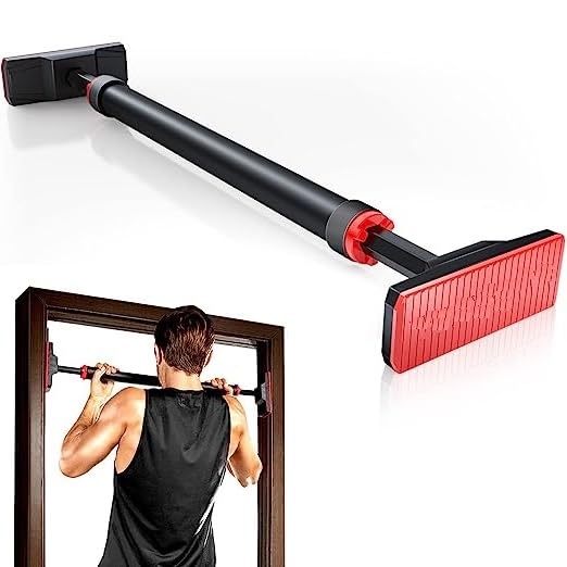 Rasdion Door Pull Up Bar for Home Workout/Pull Up Bar Doorway for Home Workout No Screws Chin Up Bar with Locking Mechanism - Adjustable Length (60 to 100 CM) (B0C81WYS9B) Amazon Price History, Amazon Price Tracker