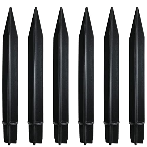 WEKADRIN 10pcs Torch Stake Garden Solar Lamp Stakes Plastic Ground Spikes Replacement For Outdoor Landscape Yard Pathway Patio Lamps PoleLighting