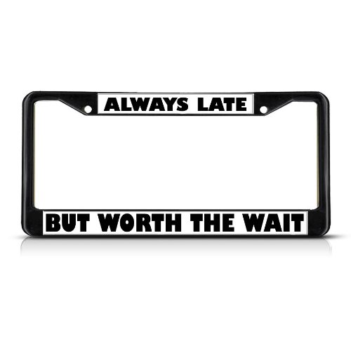 Ram License Plate Frame Chrome & Black Dodge - Metal Tag Holder For Car/Truck License Plate Frames - Foto 3