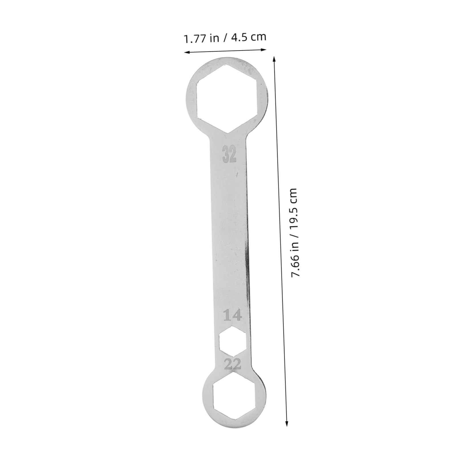 PRETYZOOM Motorcycle Tire Wrench 32mm/22mm/14mm Axle Tool Chrome Vanadium Steel Rear Axle Removal for Bike Repair