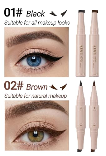 Erinde 2PCS 3-in-1 Winged Eyeliner Stamp Pen miniatura 2