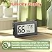 6 Pack Mini Hygrometer Indoor Humidity Meter, Small Digital Thermometer Humidity Gauge Meter, Indoor Thermometer Hygrometer Monitor Fahrenheit (℉) for Thermostat Reptile Tank, Mason Jars