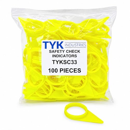Image of TYK Industries 33mm Loose Wheel Lug Nut Safety Check Indicators 100 Pack - Commercial Truck Wheel Nut Pre-Trip Safety Inspection Tool