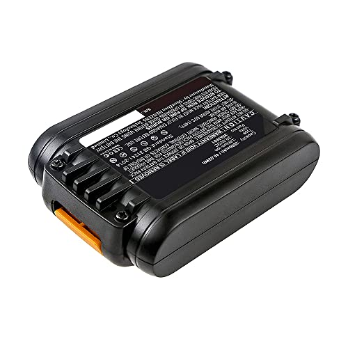 Synergy Digital Lawn Mower Battery, Compatible with Worx WX822.9 Lawn Mower, (Li-ion, 20V, 2000mAh) Ultra High Capacity, Replacement for Worx WA3601 Battery