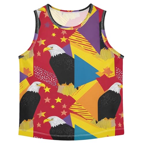 Boys' Tank Top Shirt Eagle Star Pattern Sleeveless T-Shirts