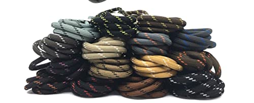 Image of (2 Pair Shoelaces for Hiking Shoes, Outdoor Walking Sneakers, Outdoor Hiking, Climbing, Basketball, Work Boot, Running, Sport Shoes