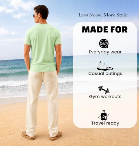 Image of Sleepynuts Men's Everyday Wear Crew Neck Regular Fit T-Shirt | Half Sleeve Solid Plain Casual T-Shirt for Men | Soft Breathable Fabric |