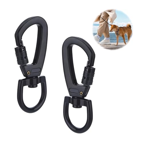 Longhoneysong LA1047W Karabinerhaken mit Blattfeder 2 Stück