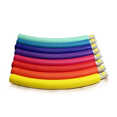 Weighted Hula Hoop, Trim Hoop 3B - 3 Lb Large, Weight Loss Fitness Sports Hoop With No Wavy Ridges (Rainbow Colors) #TOP2