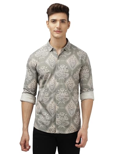 Image of BULLMER Trendy Regular Fit Striped Causal Full Sleeve Shirt for Men.