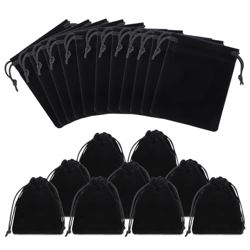 WJIAAA Velvet Drawstring Pouches,20pcs Mini Dice Bags Weddin