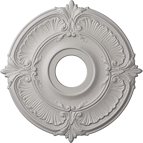 Image of Ekena Millwork CM18ATUWFDecorative Ceiling Medallions Modeled After Original Historical Patterns & Designs, Ultra Pure White