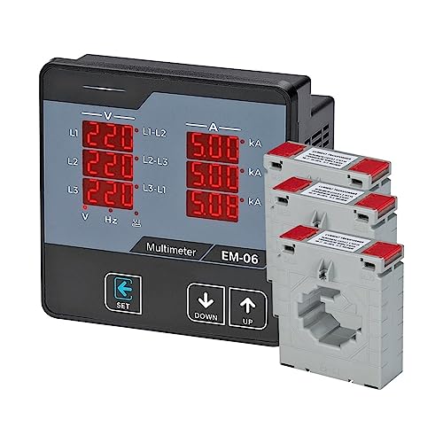 - EM-06 �f�W�^���}���`���[�^�[�A�O���d��(L-L)�A(L-N)�A�A���y�A�A���g���A�t�F�[�Y�V�[�P���X�\���p�l�����[�^�[12�C��1(�J���[:3CT 1000A)