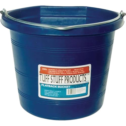 Tuff Stuff 5 Gal Blue Flat Back Bucket