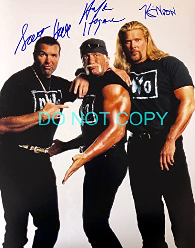Razor Ramon Scott Hall Hulk Hogan Kevin Nash reprint 11x14 signed group poster photo WWE NWO B