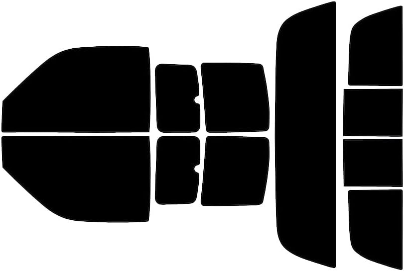 Rvinyl Window Tint Kit Compatible with Dodge Ram 1994-2001 - Black 5% - Single Ply No Bubble Film - Do it Yourself Vehicle Complete Precut Kit