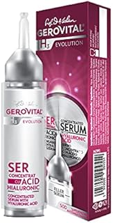 Concentrated Anti Wrinkle Face Serum with Hyaluronic Acid 6% for Intense Hydration, Improves Skin Elasticity and Firmness, Gerovital H3 Evolution