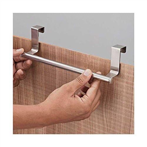 Image of Pack of 1 Cabinet Door Kitchen Towel Bar Towel BAR /Kitchen Hook Drawer Storage Adjustable Over Cabinet Stainless Steel Towel Bar /Towel Holder /Over Cabinet Towel bar