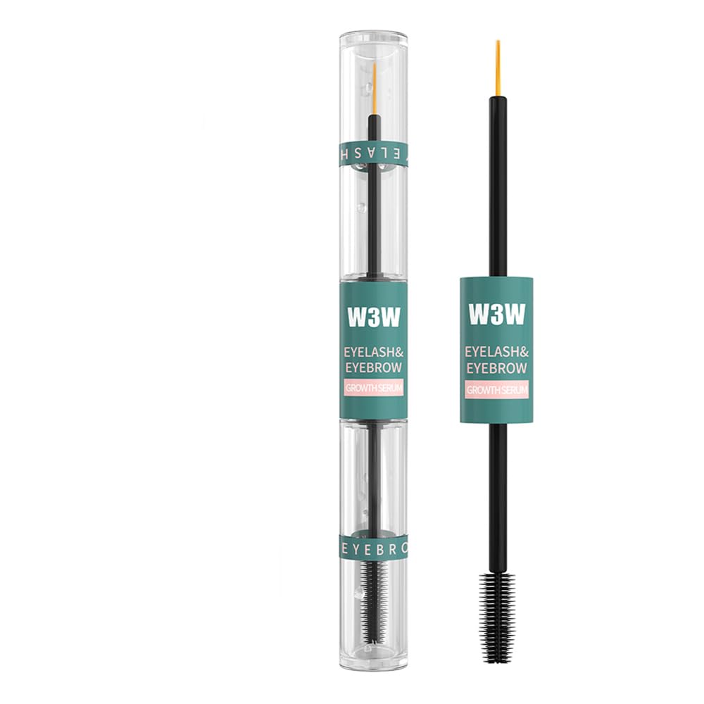 Double ended eyelash eyebrow liquid 2-in-1 eyelash+eyebrow care liquid naturally elongates