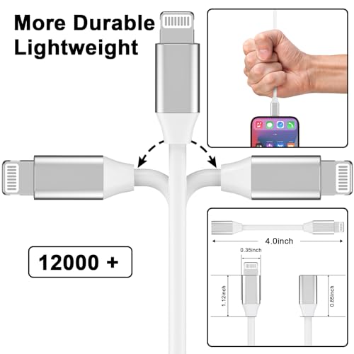 Image of 9cm Lightning Male to Lightning Female Charger Adapter,iPhone Extension Charging Adapter Cable Cord Connector Converter Dongle Compatible with iPhone 14 13 12 11 XS XR X 8 7 6 Not USBC | 9CM iPhone Charger Extension Cable Cord Connector Converter Dongle Compatible with iPhone 14 13 12 11 XS XR X 8 7 6 Not USBC