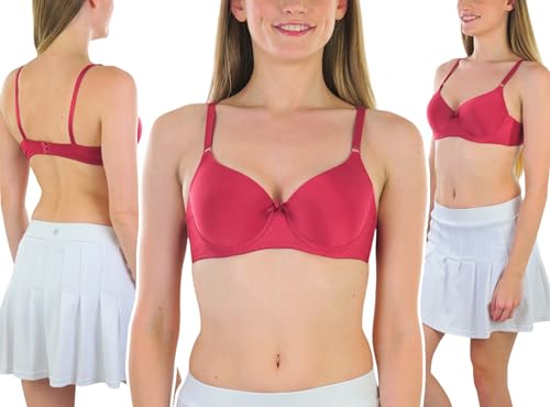 Image of ToBeInStyle Women's Pack of 6 Classic Style Underwire Supportive Padded Bras