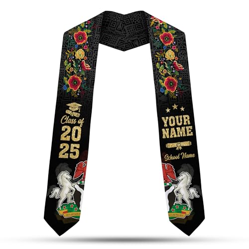 MonkeyVan Nigerians Graduation Sash Custom Nigerians American Flag Graduation Sash 2025 Nigeria Graduation Stole Class of 2025 Ng6