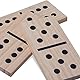 Relaxdays Domino XXL, Holzspielsteine für Garten & unterwegs, 28 Teile, für Kinder & Senioren, HBT je 15x7,5x1 cm, Natur